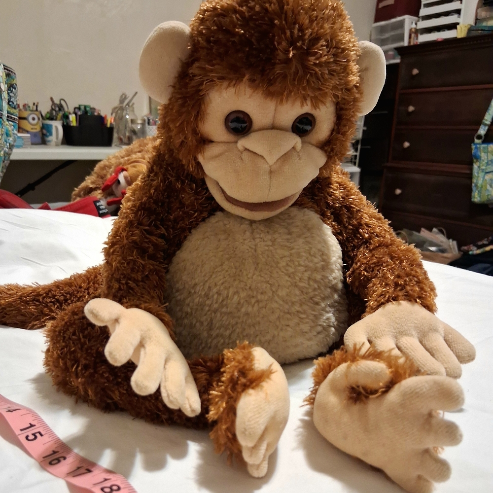 Adorable Brown Monkey Plush Toy